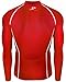 JustOneStyle 051 Skin Tight Compression Base Layer Red Running Shirt Mens S - 2XL