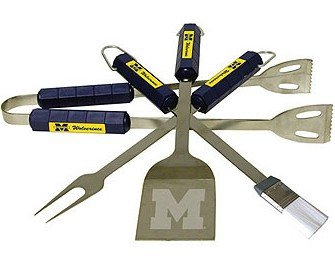 Michigan Wolverines Grill BBQ Utensil Set