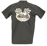 Lucky 13 Black Widow Hot Rod Mens Button Front Shirt