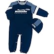 Reebok Seattle Seahawks Infant Long Sleeve Coverall and Cap