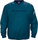Seattle Seahawks NFL Womens Dazzle Trim Hoodie, Hooded Fleece Jacket, White (XX-Large)