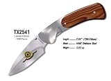 TX2541 *S&W TEXAS RANGER WOOD FOLDING KNIFE