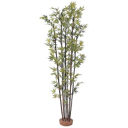 【人工植物】黒竹7本立　鉢無 1.5m