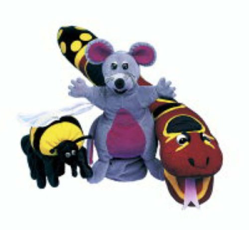 Jolly Phonics Puppets, Set of All 3 (Mouse/Snake/Bee)