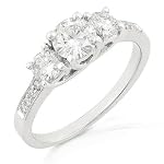 Three Stone Round Brilliant Diamond Ring 1/3ctw (IJ/I1) in White Gold