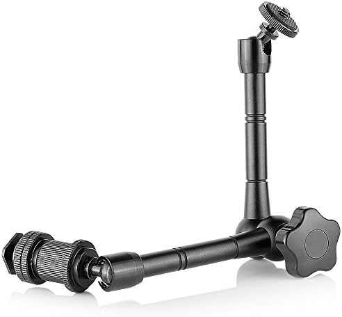 Vinient 11 Inches Magic Arm Articulating Magic Friction Arm Rosette Armfor CD Monitor/ LED Lights/ Flash Light/ Hot Shoe Mounts Work with DSLR Camera Rig Support System