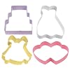 Wilton 4-Piece Wedding Colored Theme Set