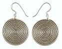 Earrings, 'The Maze' 1" W 2" L