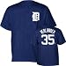 Justin Verlander Majestic Player Name and Number Navy Detroit Tigers Youth T-Shirt