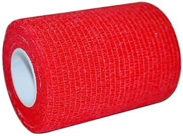 MM Sports Outdoor 7.5cm x 4.5m Self Adhesive Nonwoven Cohesive Bandage (Assorted Color) , Black