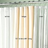 Extra Long VINYL Shower Curtain Liner 72'' wide x 84 Long - CLEAR