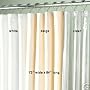EXTRA LONG bath WHITE vinyl SHOWER CURTAIN Liner decor 72" x 84"