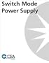 Switch Mode Power Supply [VHS]