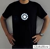 アイアンマン リアクターTシャツ LED搭載 光る!! (Lサイズ)