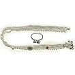 Womens Anklets Toe Ring Pair Silver Foot Jewelry 10.25 inches (anklts537)