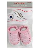 Converse Classic Chuck Sneaker Bootie Socks 2-Pack (Sizes 0M - 6M) - pink, 0-6 mos.