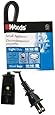 Woods 293 2-Foot HPN Mini Plug Appliance Cord, Black