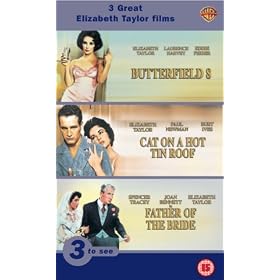 Elizabeth Taylor Pack: Cat On A Hot Tin Roof, Father Of The Bride, Butterfield 8 [VHS] [1958]