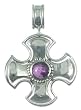 Amethyst pendant, 'Mystery of the Maltese Cross' Amethyst pendant, 'Mystery of the Maltese Cross'