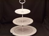 Waterford China Kilbarry Platinum Hostess Tray 3 Tier