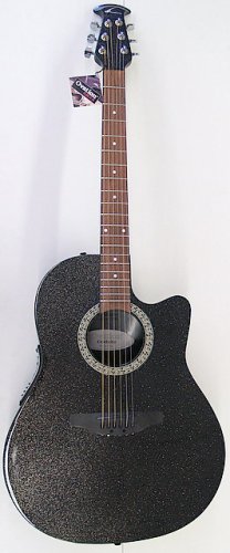 Ovation Celebrity CK047 5 Acoustic Electric Guitar   Black Pearl
