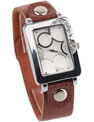 Unisex Quartz Fashion Watch - Adjustable Genuine Leather Strap - Japanese Movement - Beautiful sapphire glass face - would make a lovely gift