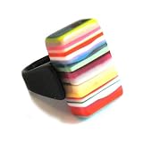 Image of Jackie Brazil Liquorice Allsorts Resin Ring