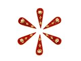 Self Adhesive Indian Bindi Dots Bollywood Belly Dance Tattoo Body Art and Crystal Wedding & Bridal Fashion Jewelry