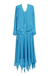 Tea Length Chiffon/Satin Mother-of-the-Bride Dress 
