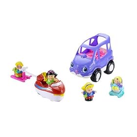 Click here to buy Little People Lil' Movers Boating Fun and SUV Vehicles by Little People.