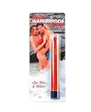 Super Slim- California Exotics Waterproof 6 Inch Vibrator, 1ct Red
