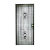 Leslie Locke 57132X80 Catalina 32-Inch-by-80-Inch Security Storm Door, Black