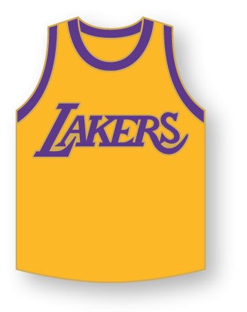 Los Angeles Lakers Jersey Pin