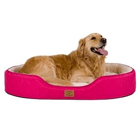 Large Classic Oval Nest Pet Bed  Large / Medium Dog Bed in Pink