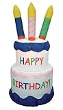 6 Foot Inflatable Happy Birthday Cake Yard Decoration