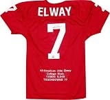 John Elway Stanford Cardinal Autographed Mesh Red Stat Jersey