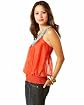 Turquoise Stone Neck Silk Top Product Image
