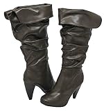 Qupid Plaza-01 Brown Pu Women Boot