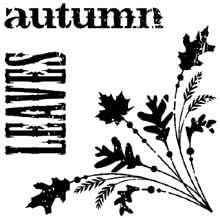Inkadinkado Clear Mini Stamps, Autumn Corner