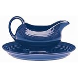 Fiesta Cobalt 850 Sauceboat and Small Oval Platter Set by Fiesta
