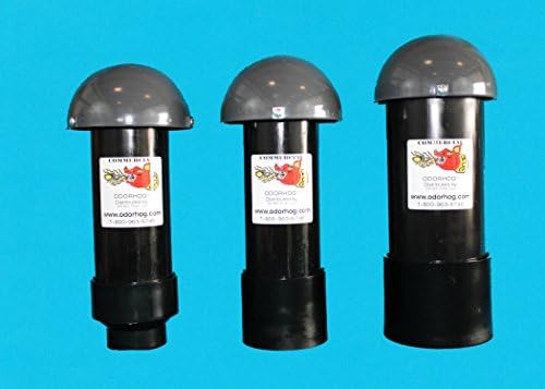 Odorhog Vent Pipe Filter (4.0 Inch) ABS w/ Mushroom Cap