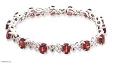 Garnet bracelet, 'Ravishing Red' 0.3 W 7.1 L