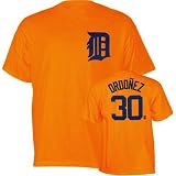 Magglio Ordonez Detroit Tigers Orange Jersey Name & Number T-Shirt