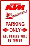 KTM PARKING ONLY sport novelty street sign