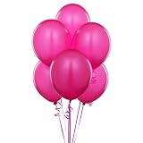 Hot Pink Latex Balloons (6 count)