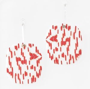 Earrings: One Piece Carved Dangle