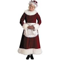 Hot Sale Halco Women's Mrs. Claus Dress Adult Plus Costume Plus Red