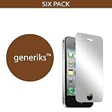 Generiks TM iPhone 4 *MIRROR* Screen Protectors (6 Pack!!!)