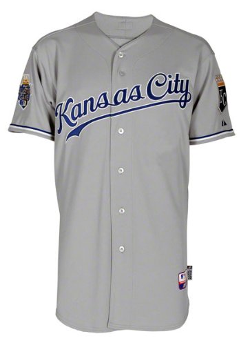 Kansas City Royals Jersey: Road Grey Authentic Cool Baseâ„¢ Jersey with 2012 All-Star Game Patch