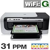 New HP Office Jet Pro Color Inkjet Printer 32MB Ethernet USB Wireless Perfo ....